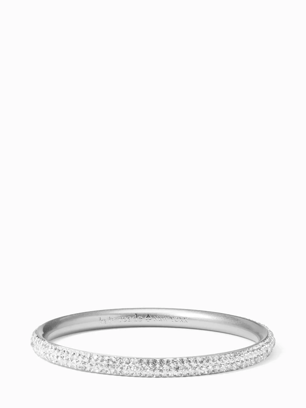 Kate Spade New York Razzle Dazzle Bangle (Clear/Silver)