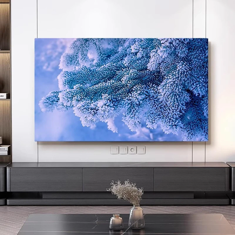 Snow Scene TV Dust Cover, 42""-100"" TV Covers Dust Cover Cloth LCD TV Display Decorative Paintings TV Display Protectors Art TV Screen Universal Dust Proof Protect TV Cover(Color:color17,Size:100in)