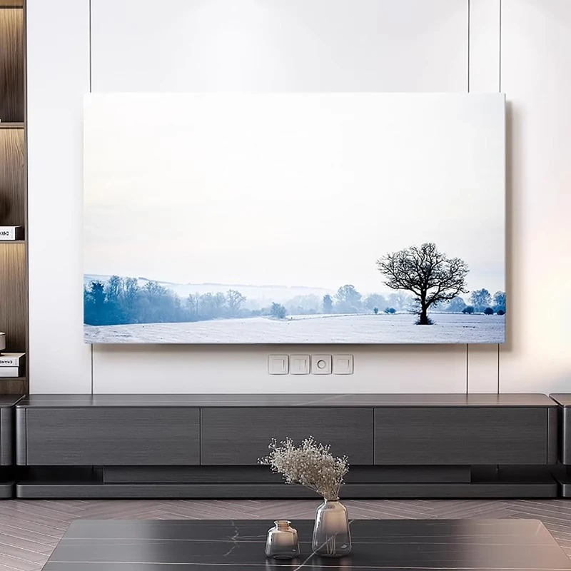 Snow Scene TV Dust Cover, 42""-100"" TV Covers Dust Cover Cloth LCD TV Display Decorative Paintings TV Display Protectors Art TV Screen Universal Dust Proof Protect TV Cover(Color:color26,Size:100in)