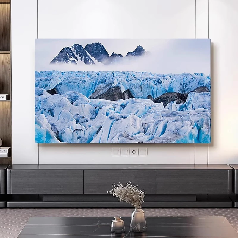 Snow Scene TV Dust Cover, 42""-100"" TV Covers Dust Cover Cloth LCD TV Display Decorative Paintings TV Display Protectors Art TV Screen Universal Dust Proof Protect TV Cover(Color:color19,Size:100in)