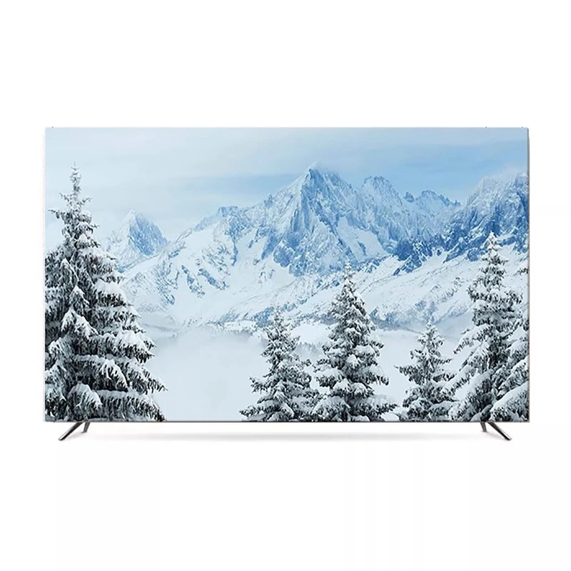 Snow Scene TV Dust Cover, 42""-100"" TV Covers Dust Cover Cloth LCD TV Display Decorative Paintings TV Display Protectors Art TV Screen Universal Dust Proof Protect TV Cover(Color:color22,Size:100in)