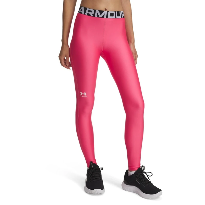 Under Armour Women's Heat Gear Legging, Quick-Drying and Breathable Women's Gym Gear, Ladies' Leggings with 4-Way Stretch Fabric,Super Pink / / White,XS