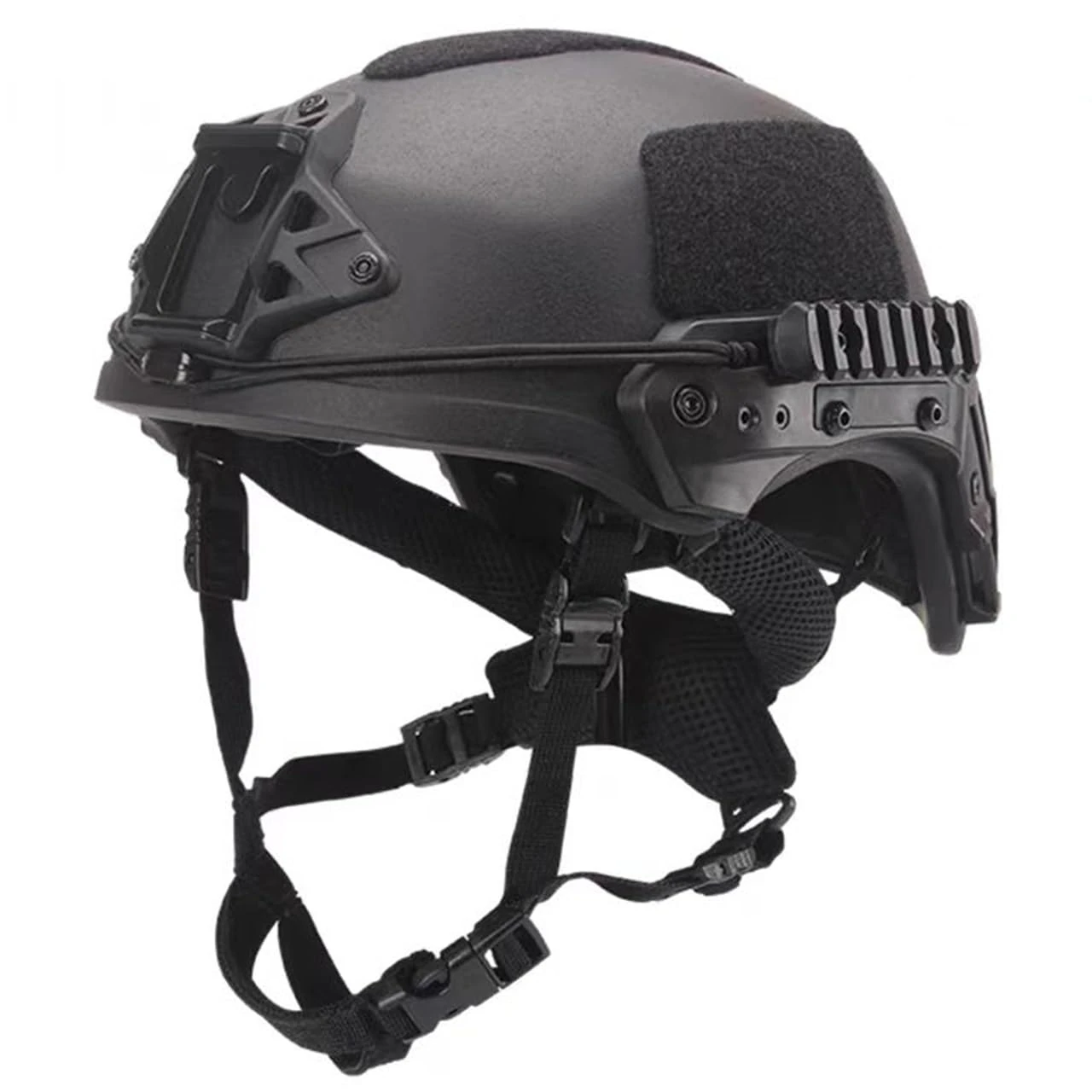 WQZXM GN-202-S NIJ IIIA High Cut Ballistic Helmet,Adjustable Tactical Helmet, Black Airsoft Helmet, For Airsoft Paintball CS War Game Outdoor Sport(WD)