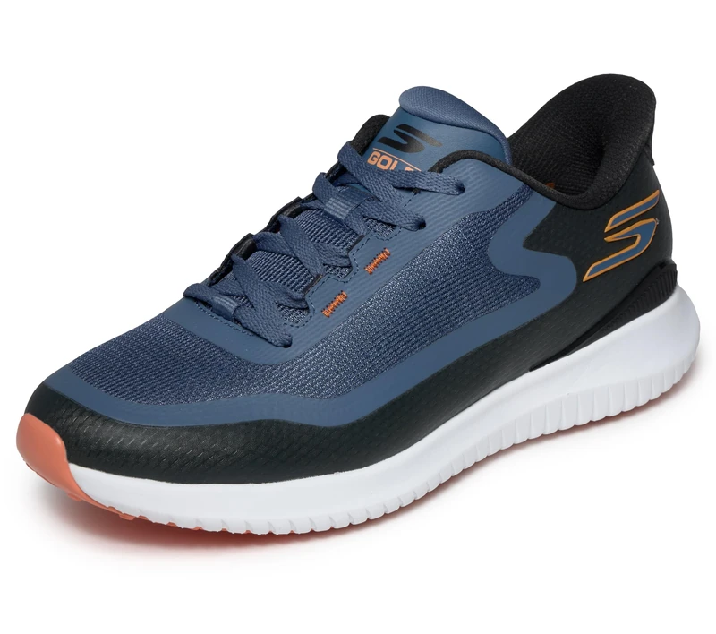Skechers Golf Men's Flite Spikeless Slip-in Golf Shoe, Slate, 11 UK Wide