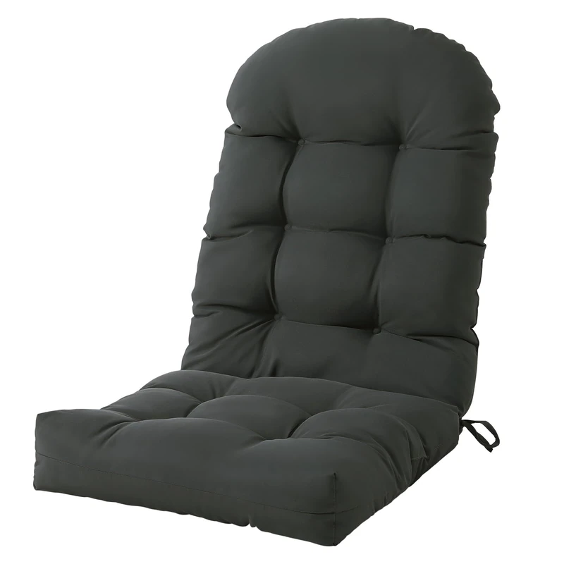 ABCPATIO Adirondack Chair Cushion, High Back Patio Chair Cushions, Premium Pads Cushions with Non-Slip Ties,Waterproof and Fade-Resistant Thickened Cushion for Indoor and Outdoor (Deep Gray,1)