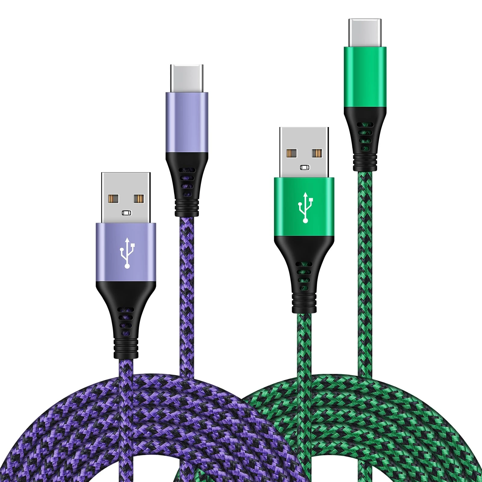 USB C Charger Cable, 2Pack 1.6FT+3FT Samsung Phone Charger Cable Fast Charge, Type C Cable Charging Lead for Samsung Galaxy S25 S24 S23 S22 S21 A16 A15 A14 A13 A12 A22 A55 A54 Z Flip 6, Huawei, Xiaomi