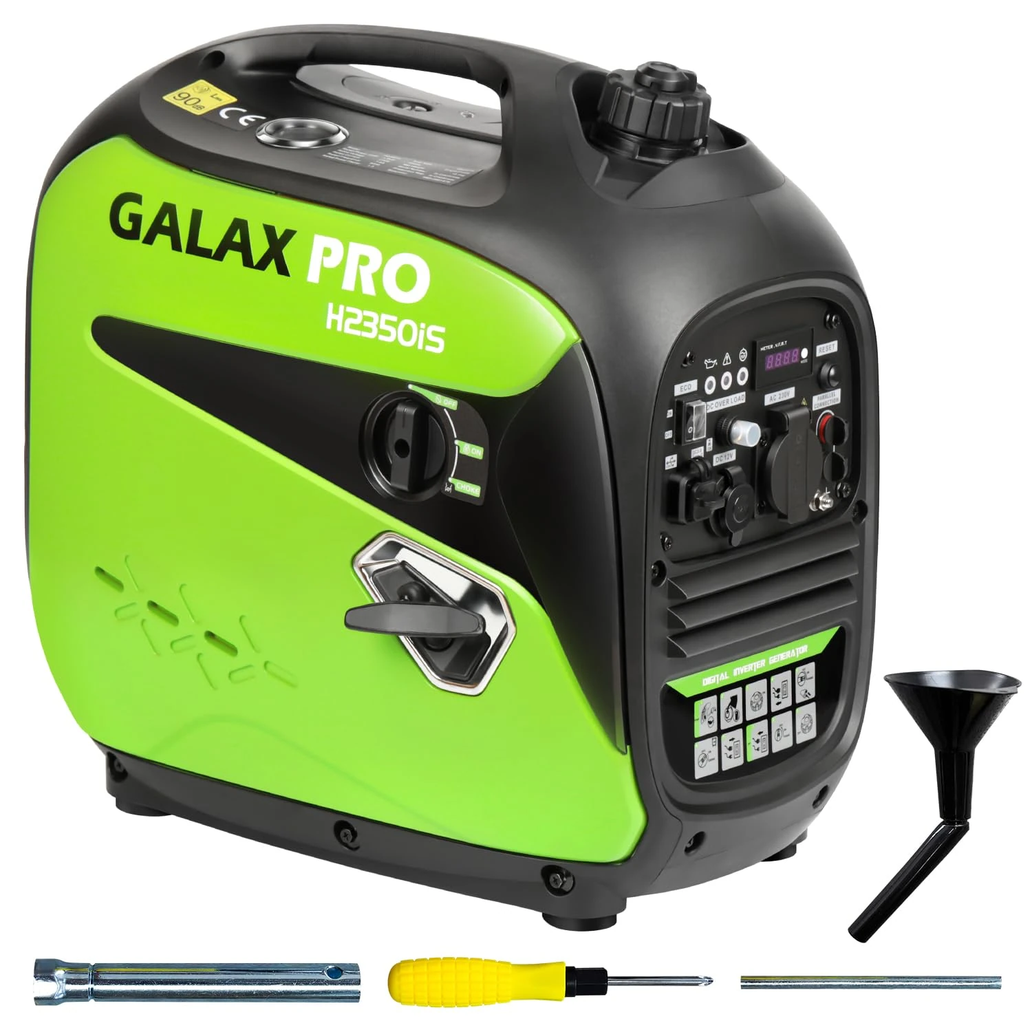 GALAX PRO Inverter Generator, 1800W Running Power, 2000W Max Portable Power Station,6L Gasoline Tank,Low Noise, USB & Type-C Outputs, Eco-Mode, for Road Trips/Outdoor Camping/Emergency Power