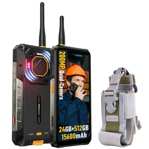 Ulefone Armor 26 Ultra 5G Rugged Smartphone Walkie Talkie, 512GB+24GB/2TB, 200MP+64MP+50MP, 15600mAh, 120W 33W Dock Charging, 120Hz 6.78 inch Corning Gorilla Glass, Android 13, 121dB, NFC 3-Card Slot