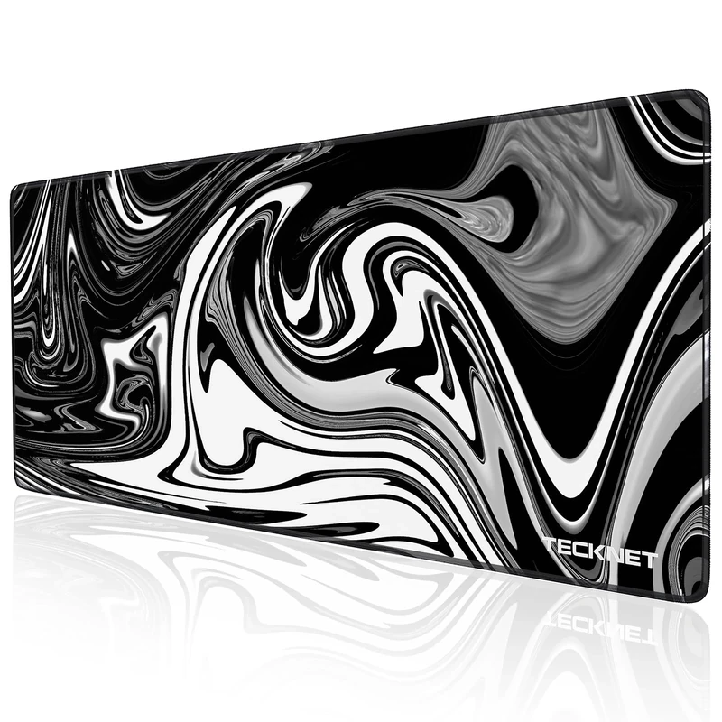 TECKNET Gaming Mouse Mat, 900x400x3mm Large Mouse Pad, Extended Waterproof Mousepad, Non-Slip Rubber Base-Smooth Cloth Surface-Compatible with Laser and Optical Mouse