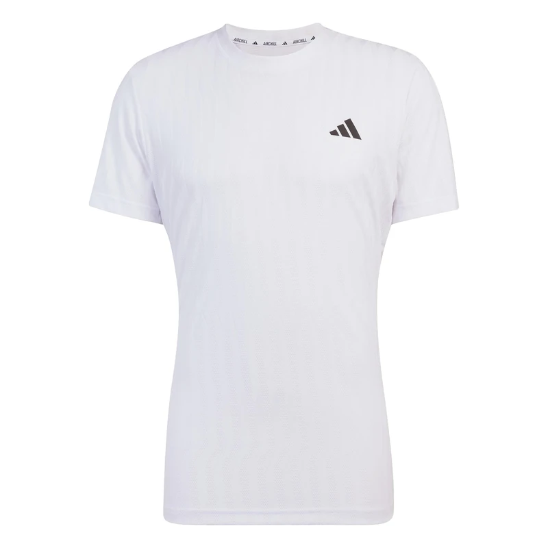 adidas Men's Tennis Climacool+ AIRCHILL FREELIFT T-Shirt, White, S