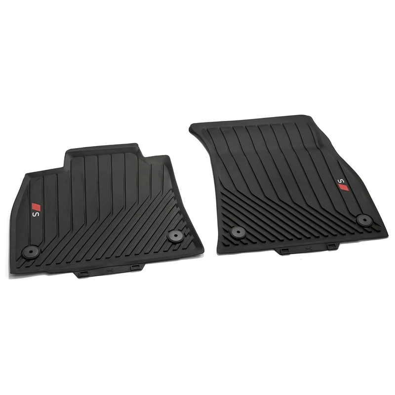 Audi All-Year Car Rugs, Plastic, Black, with Logo S, Compatible with Audi e-tron S and SQ8 e-tron - Image 1