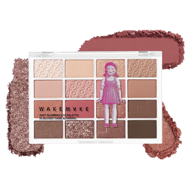 Netflix Soft Blurring Eye Palette - 24 Bloody Game Blurring by Wakemake for Women - 0.49 oz Eye Shadow - Image 1