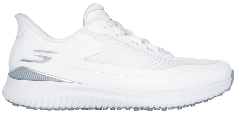Skechers Go Golf Flite, Women's Sneakers, White and Silver, 7.5 UK Wide, White and Silver, 39.5 EU Larga