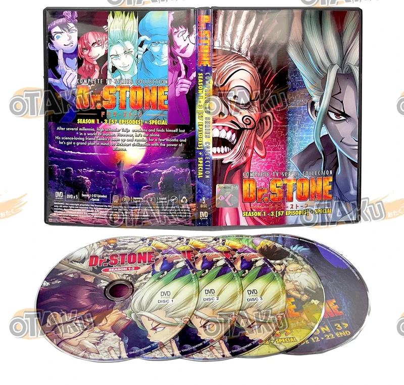 DR. STONE (SEASON 1-3) - COMPLETE ANIME TV SERIES DVD BOX SET ( ENGLISH DUBBED WITH ENGLISH SUBS ) SHIP FROM UK