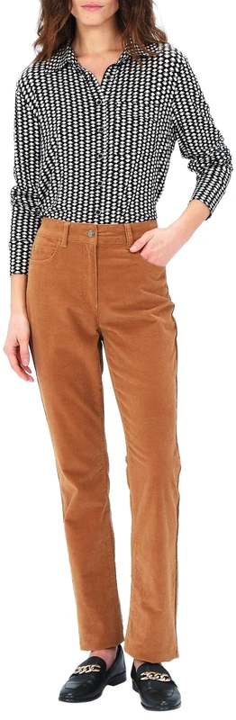 Caroll Straight Leg Trousers Camel