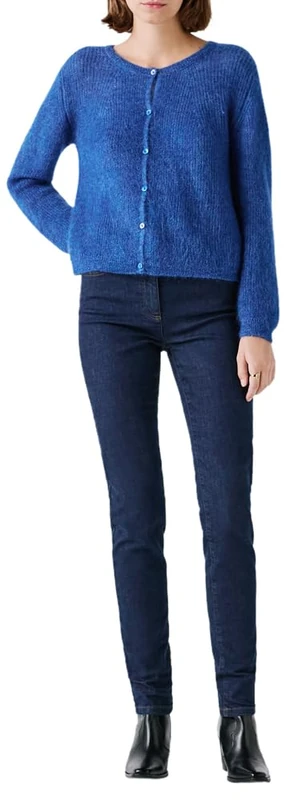 Caroll Alpaca and Mohair Cardigan Royal