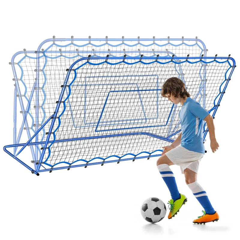 Winthai 5.9x3.7FT Soccer Rebounder Net, Quick-Switch Angle Soccer Training for Control, Passing Practice, Easy Setup Rebounder Gifts Aids & Equipment for Kids,Teens & Adults