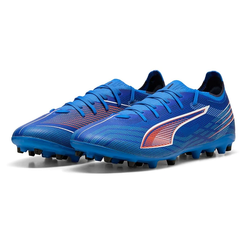 PUMA Unisex Ultra 6 Match Multi-Ground Football Boots, Ultra Blue-PUMA White-Glowing Red, 6.5 UK