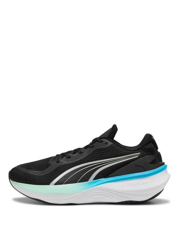 PUMA Scend Pro 2 Road Running Shoe Unisex, PUMA Black-Mint Melt-Speed Blue, 5