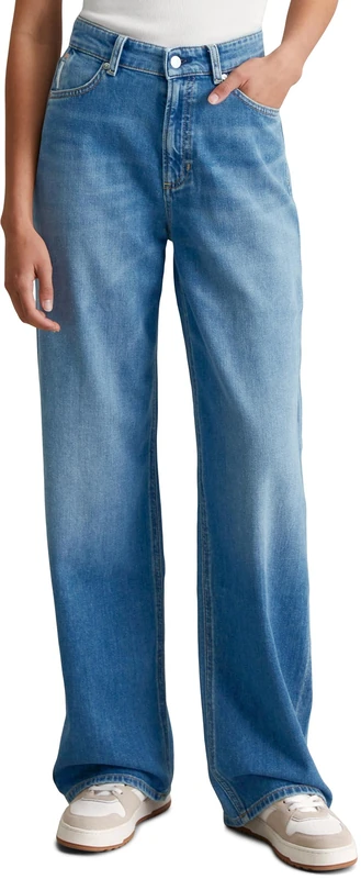 Marc OߴPolo Denim Women's Wide Leg Jeans with Stretch, Blue (Medium Blue Multi 40), W28/L30