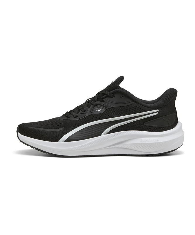 PUMA Unisex Skyrocket LITE 2 Road Running Shoe, Black White Silver, 11 UK