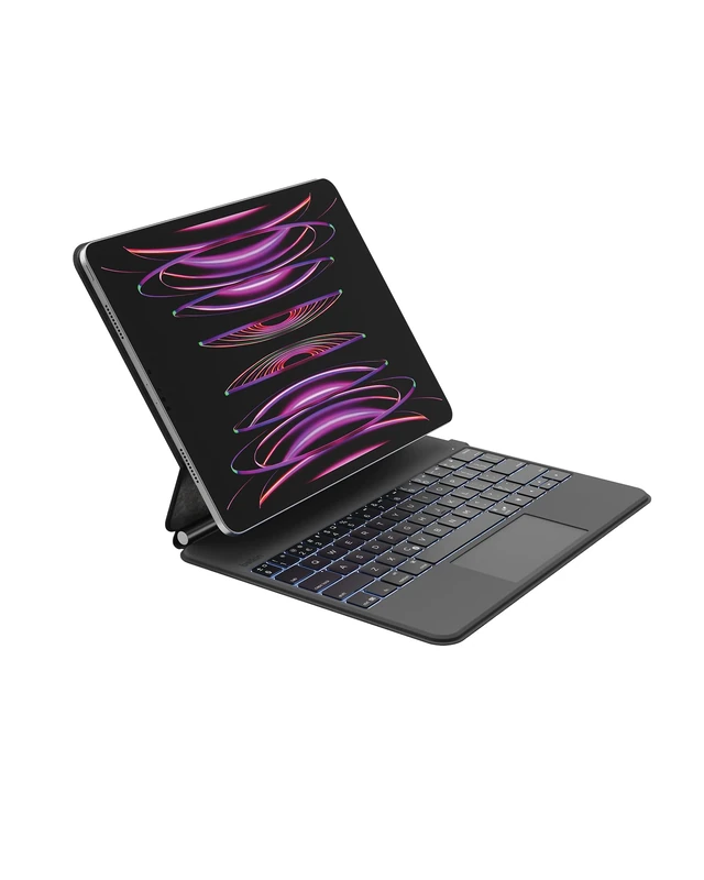 Belkin Pro iPad Case with Backlight Keyboard and Magnetic Stand, Multi-Touch Control, Magnetic Storage Apple Pencil, QWERTY, Multimedia Keys for iPad M4 Pro 13"