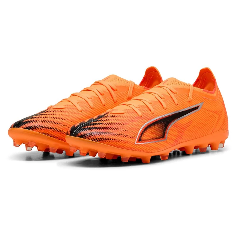 PUMA Unisex Ultra 6 Match Multi-Ground Football Boots, Heat Fire-PUMA Black-Glowing Red, 10 UK