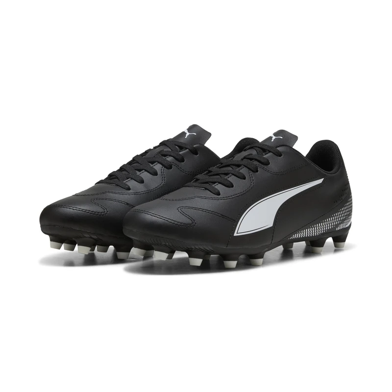 PUMA Mens Vitoria II Fg/Ag Soccer Shoe, Puma Black Puma White, 9.5 UK