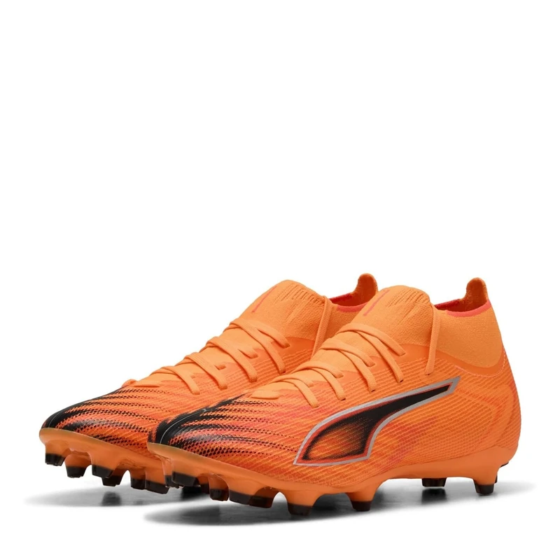 PUMA Women's Ultra 6 Match+ Firm Ground/Artifical Ground Football Boots, Heat Fire-PUMA Black-Glowing Red, 6.5 UK - Image 1
