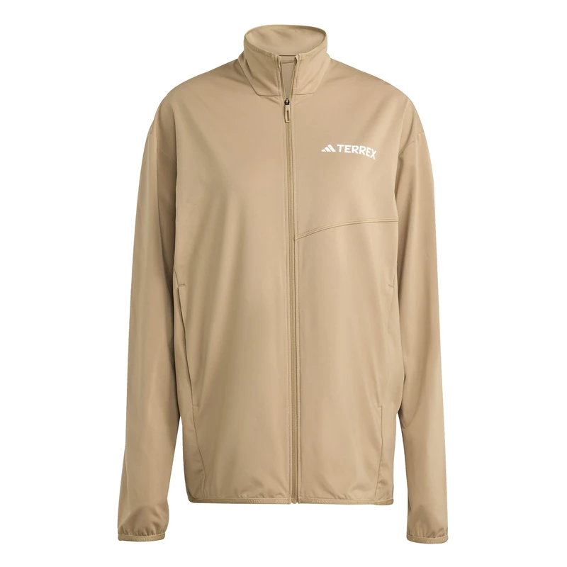 adidas Men's Terrex Multi CLIMAWARM Full Zip Tech Fleece Jacket, cardboard, L