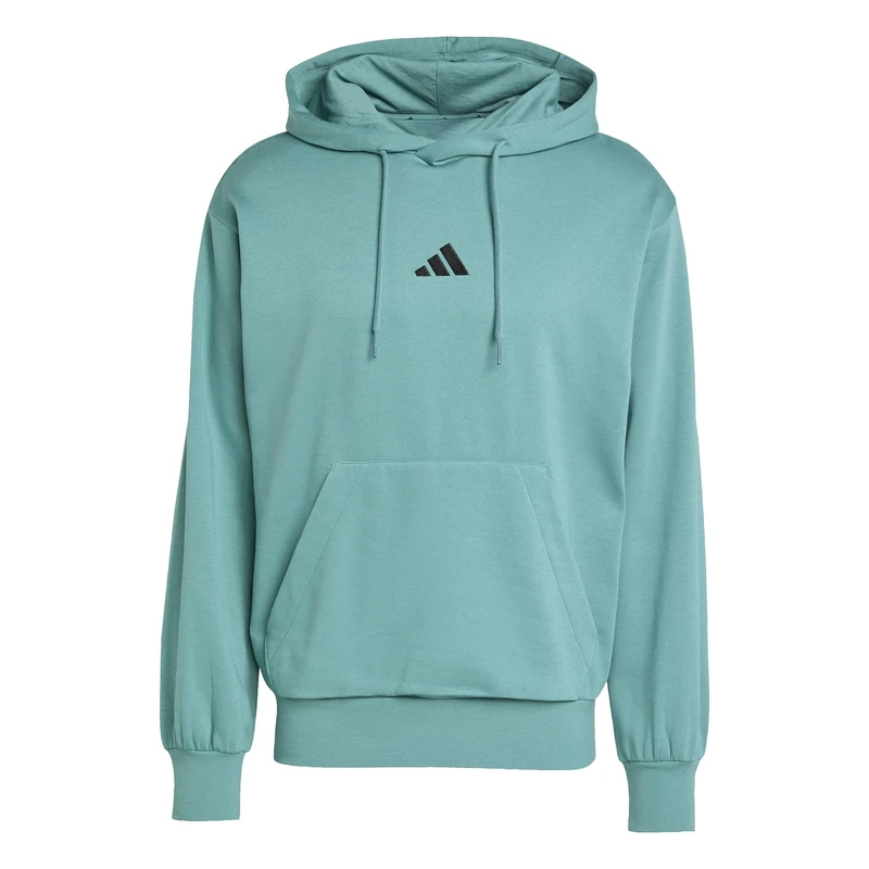 adidas Men's ESSENTIALS FEELCOZY FLEECE HOODIE, preloved teal, L
