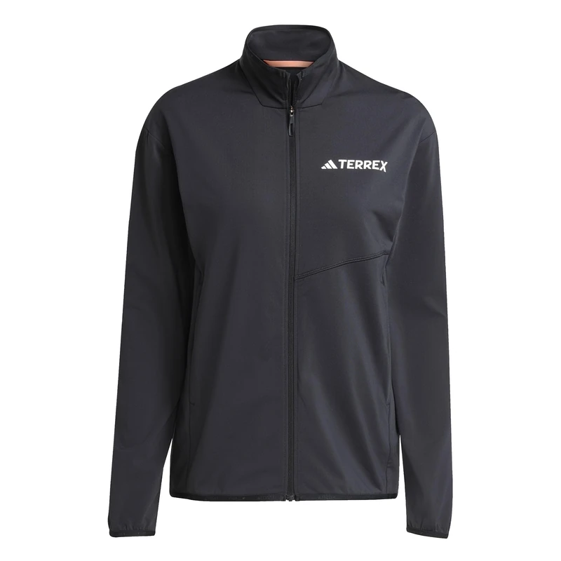 adidas Women's Terrex Multi CLIMAWARM Full Zip Tech Fleece Jacket, black, L