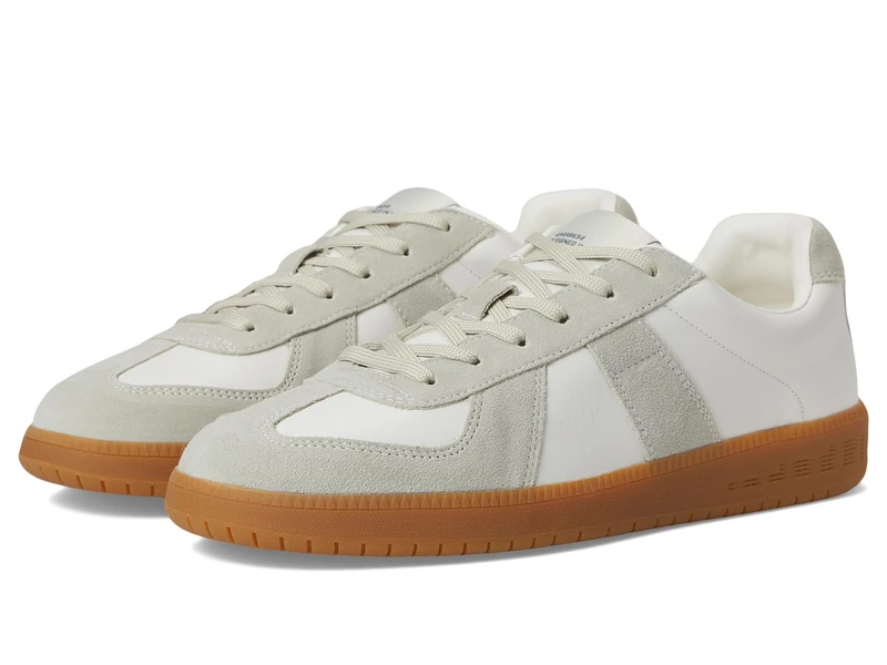 Steve Madden Men's Dixon Sneaker, White Leather, 9 UK