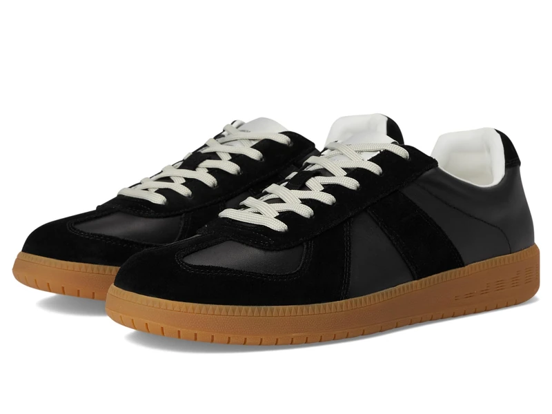 Steve Madden Men's Dixon Sneaker, Black Leather, 10 UK