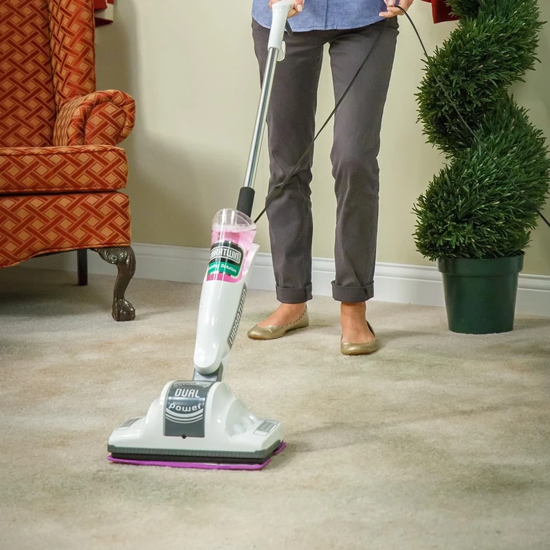 JML Vibratwin Electric Floor Scrubber with Shampoo – Deep Cleaning Sonic Action for Tile, Wood Laminate & Carpet, Spray & Scrub at 1000 Scrubs Per Minute, Removes Carpet Stains, Machine Washable Pads
