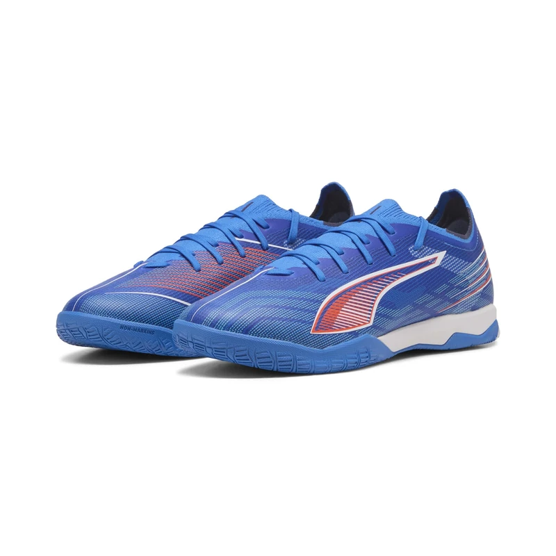 PUMA Unisex 6 Match IT Soccer Shoe, Ultra Blue White-Glowing RED, 13 UK - Image 1