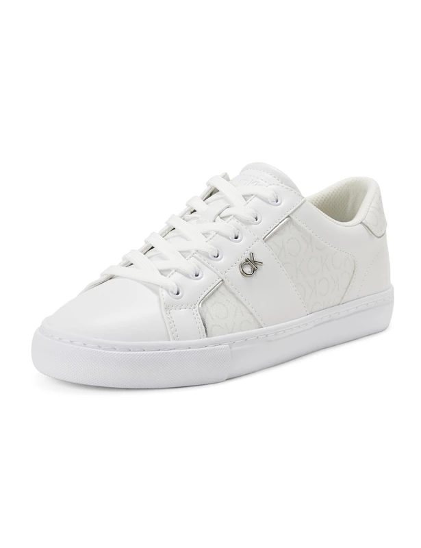 Calvin Klein Womens Charie, White Logo 140, 3.5 UK