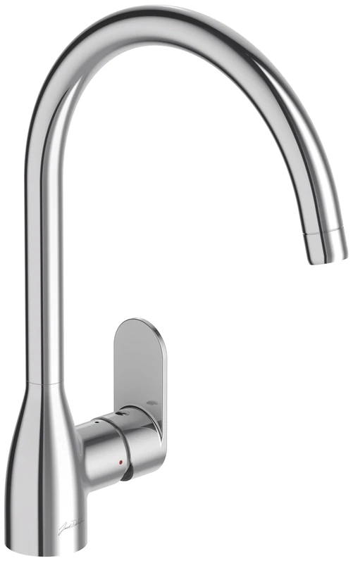 Jacob Delafon - Kitchen Sink Mixer Marie - Gooseneck - 360° Swivel Spout - Water Saving - 35x22.7x8.3m - Chrome Finish - E21151-CP