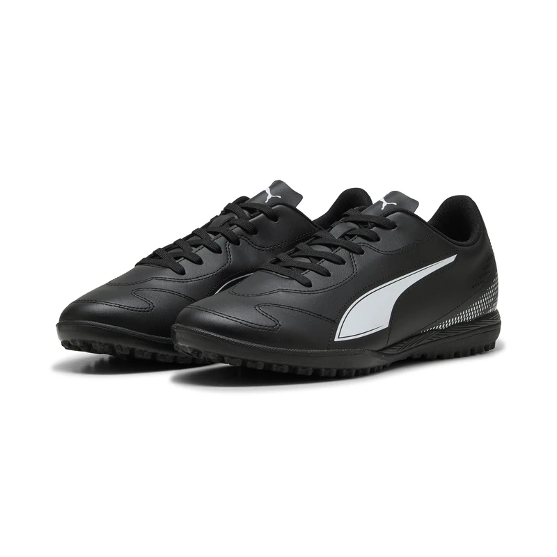 PUMA Men's Vitoria II Turf Football Boots, PUMA Black-PUMA White, 10.5 UK
