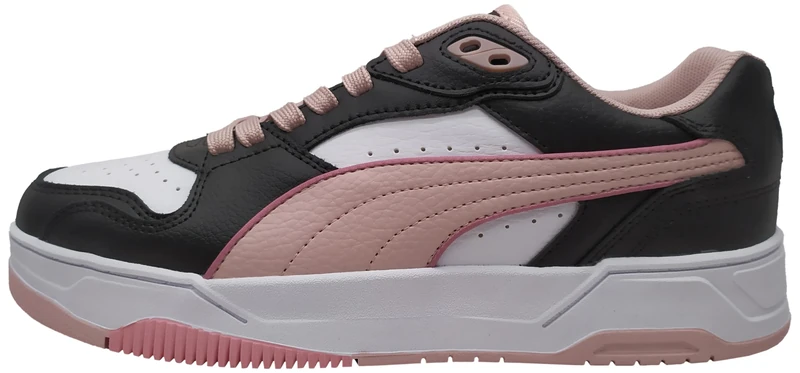 PUMA Unisex RBD Break Low Sneaker, White-Poised Pink Black, 7 UK