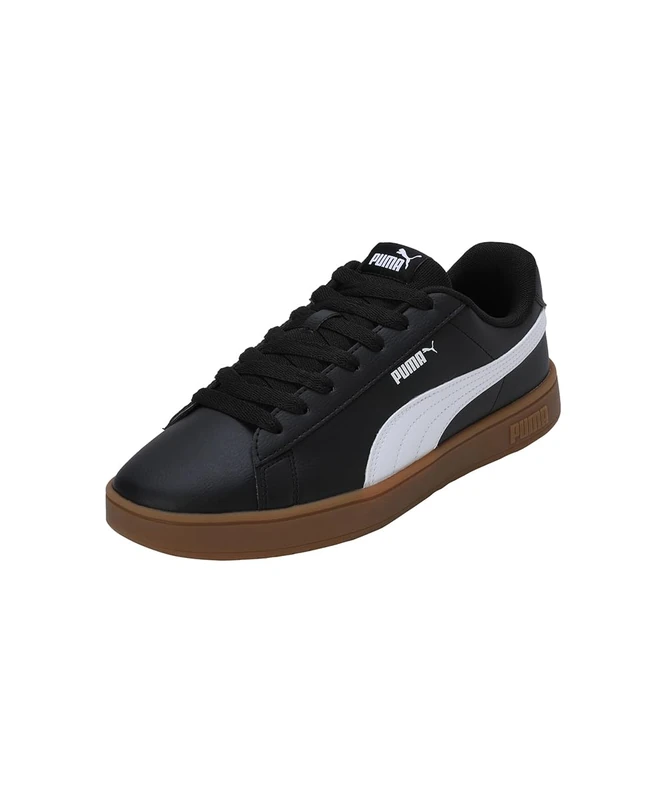 PUMA Unisex Rickie Classic Sneaker, Black White-Gum, 3.5 UK