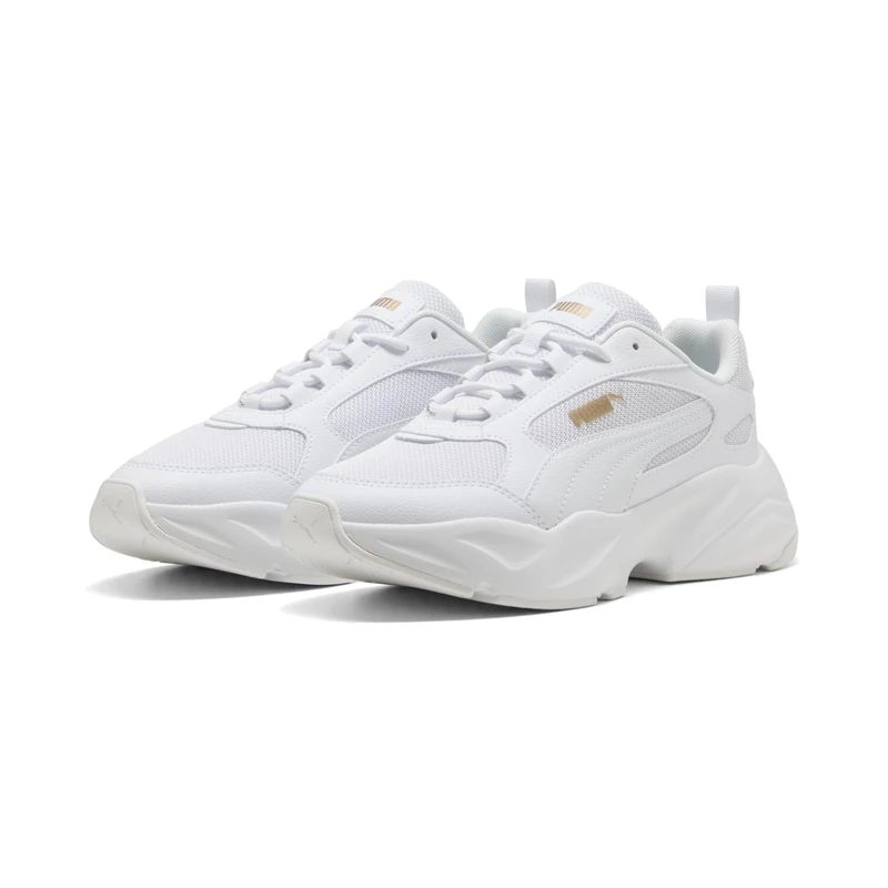 PUMA Women's Cassia 2.0 Sneaker, White Gold White, 6 UK