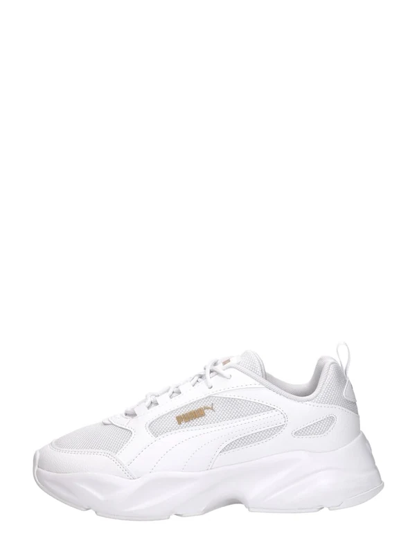 PUMA Women's Cassia 2.0 Sneaker, White Gold White, 3 UK