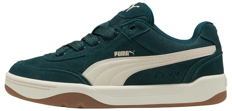 PUMA Unisex Park Lifestyle SK8 SD Sneaker, Green Terrain-Alpine Snow, 9.5 UK