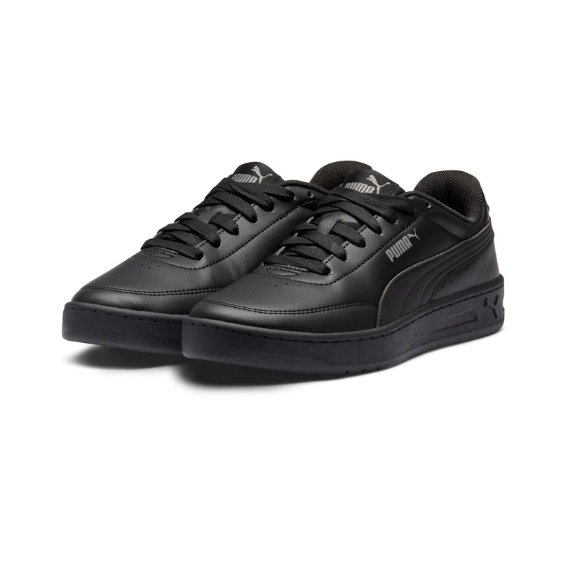 PUMA Unisex Court Classic Clean Sneaker, Black Black, 10 UK