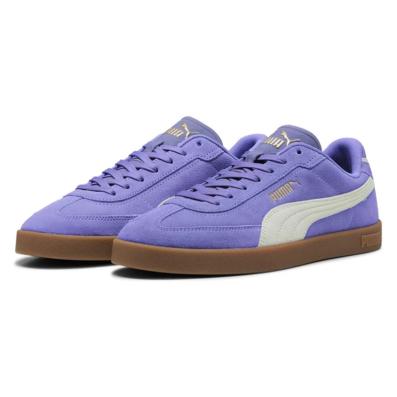 PUMA Unisex Club II Era Trainers, Dark Amethyst-Sage Frost-PUMA Gold, 5.5 UK