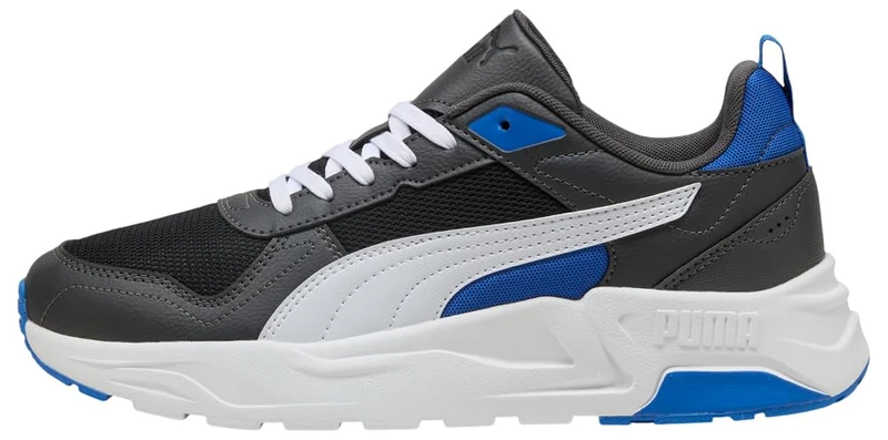 PUMA Unisex Trinity 2 LT Sneaker, Black-Silver Mist-Dusky Gray-Mountain Blue, 3.5 UK