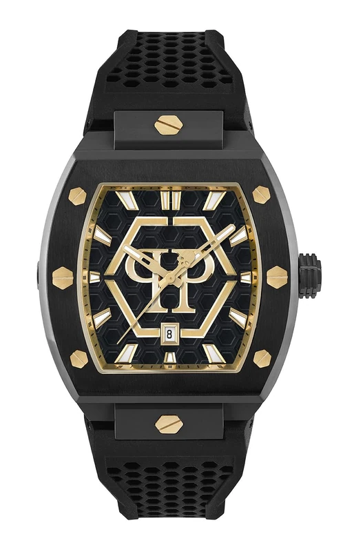 Philipp Plein Men's Analogue Quarz Watch with Silicone Strap PWPUA0224