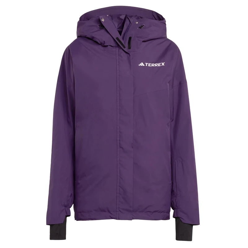 adidas Women's TERREX MULTI 2L RAIN.RDY INSULATED JACKET, Aurora Plum, XL