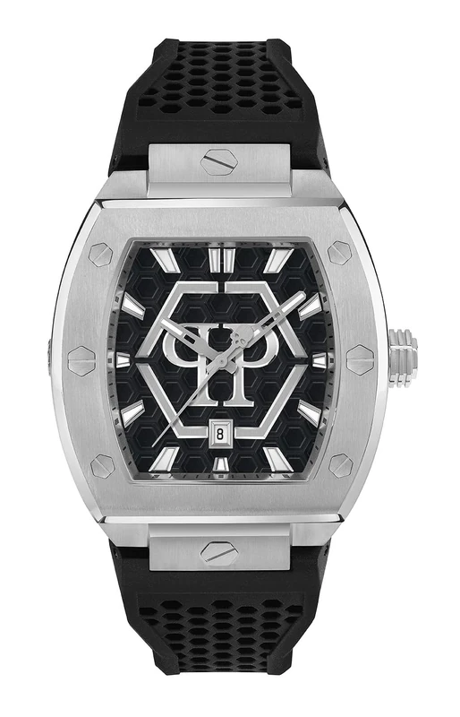 Philipp Plein Men's Analogue Quarz Watch with Silicone Strap PWPUA0524